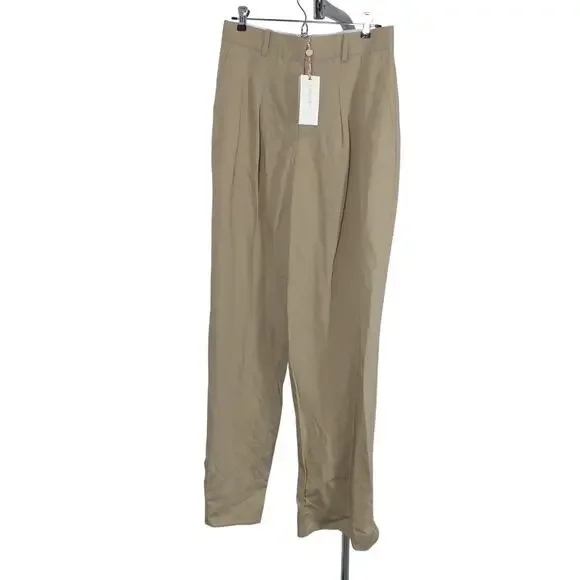 Loveshackfancy Tailored Elmwood Green Adams Pants Size 4 NWT - Picture 2 of 5